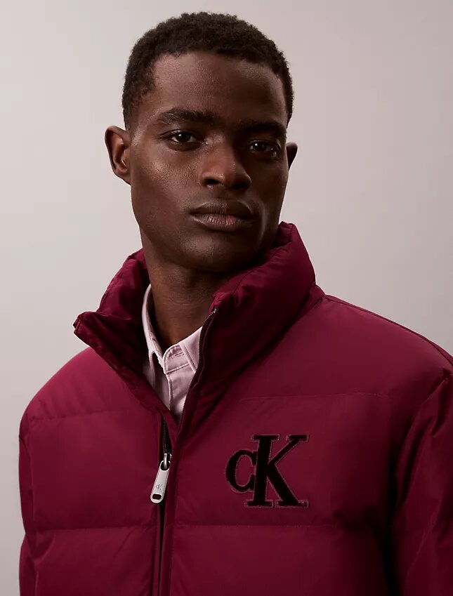 Chenille-Monogram-Daunenjacke Chenille-Monogram-Daunenjacke