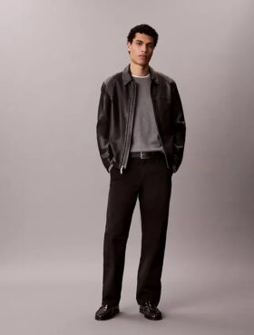 Chino-Hose aus Cotton Stretch 90S Straight mit geradem Bein