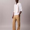 Chino-Hose aus Cotton Stretch 90S Straight mit geradem Bein