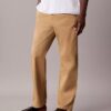 Chino-Hose aus Cotton Stretch 90S Straight mit geradem Bein
