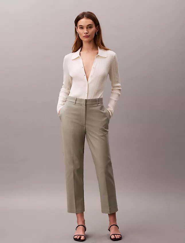 Chino-Hose aus Cotton Stretch mit gerader Passform Chino-Hose aus Cotton Stretch mit gerader Passform