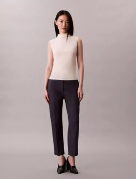 Chino-Hose aus Cotton Stretch mit gerader Passform