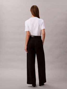 Chino-Hose aus Cotton Stretch mit weitem Bein