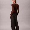 Chino-Hose mit verstellbarem weitem Bein Chino-Hose mit verstellbarem weitem Bein