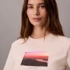 City Sunset Logo-Grafik Klassisches T-Shirt