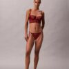 CK Black Bikini mit Blumen-Spitze