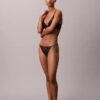 CK Black Bikini mit floraler Spitze