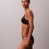CK Black Bikini mit floraler Spitze