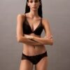 Ck Black Floral Lace Plunge-BH Ck Black Floral Lace Plunge-BH