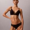 CK Black Geo Lace Leicht gefütterter Triangel-BH