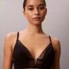 CK Black Geo Lace Leicht gefütterter Triangel-BH