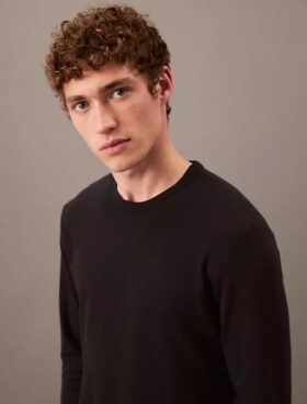 CK Black Sleep Slim T-Shirt mit Rundhalsausschnitt