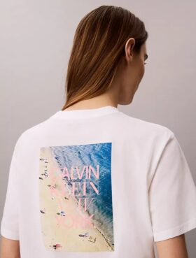 CK Ny T-Shirt mit Fotodruck und geradem Schnitt
