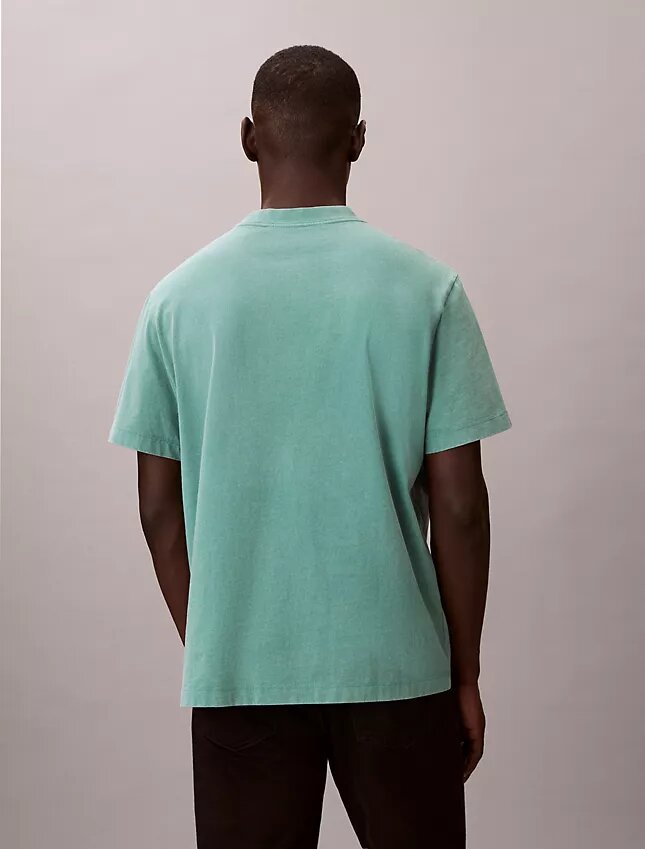 Classic-T-Shirt mit Acid-Wash-Logo Classic-T-Shirt mit Acid-Wash-Logo