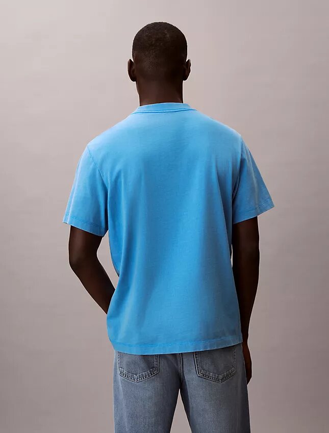 Classic-T-Shirt mit Acid-Wash-Logo Classic-T-Shirt mit Acid-Wash-Logo