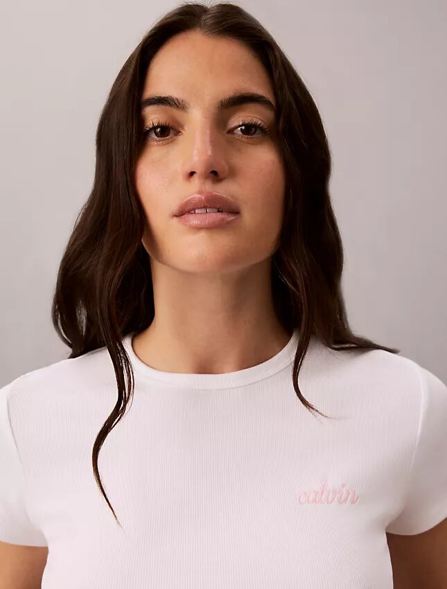 Contour Rib Logo Graphic Slim T-Shirt Contour Rib Logo Graphic Slim T-Shirt