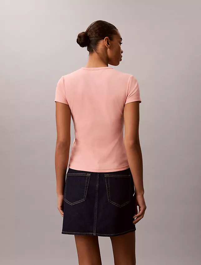 Contour Rib Logo Graphic Slim T-Shirt Contour Rib Logo Graphic Slim T-Shirt