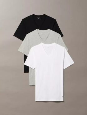 Cotton Classics 3er-Pack T-Shirt mit V-Ausschnitt in klassischer Passform