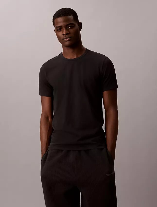 Cotton Stretch 3er-Pack Slim-Fit-T-Shirt mit Rundhalsausschnitt Cotton Stretch 3er-Pack Slim-Fit-T-Shirt mit Rundhalsausschnitt