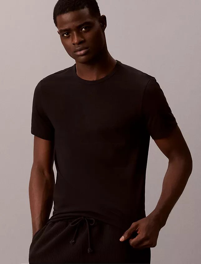 Cotton Stretch 3er-Pack Slim-Fit-T-Shirt mit Rundhalsausschnitt Cotton Stretch 3er-Pack Slim-Fit-T-Shirt mit Rundhalsausschnitt