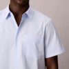Cotton Stretch-Hemd mit schmalen Streifen und Knopfleiste Cotton Stretch-Hemd mit schmalen Streifen und Knopfleiste