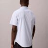 Cotton Stretch-Hemd mit schmalen Streifen und Knopfleiste Cotton Stretch-Hemd mit schmalen Streifen und Knopfleiste
