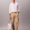 Cotton Stretch-Hose mit geradem Schnitt Cotton Stretch-Hose mit geradem Schnitt