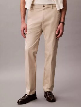 Cotton Stretch-Hose mit geradem Schnitt