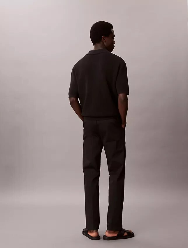 Cotton Stretch-Hose mit geradem Schnitt Cotton Stretch-Hose mit geradem Schnitt