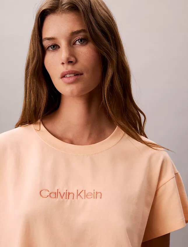 Cotton Stretch-Lounge-T-Shirt mit Logo Cotton Stretch-Lounge-T-Shirt mit Logo