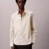 Cotton Stretch-Popeline-Hemd mit Streifen und Knopfleiste Cotton Stretch-Popeline-Hemd mit Streifen und Knopfleiste