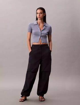 Crinkle-Nylon-Fallschirm-Hose