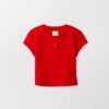 Crop-T-Shirt mit Neujahrs-Emblem