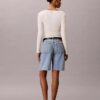 Denim-Bermudashorts