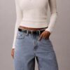Denim-Bermudashorts