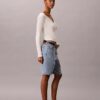 Denim-Bermudashorts