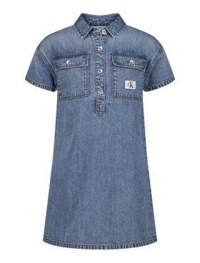 Denim-Jeanshemd-Kleid für Mädchen