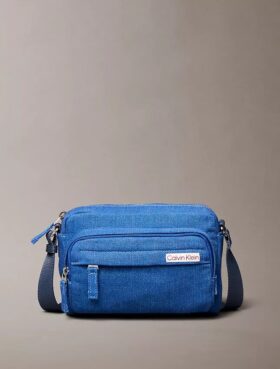 Denim-Kameratasche