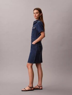 Denim-Mini-Trucker-Kleid