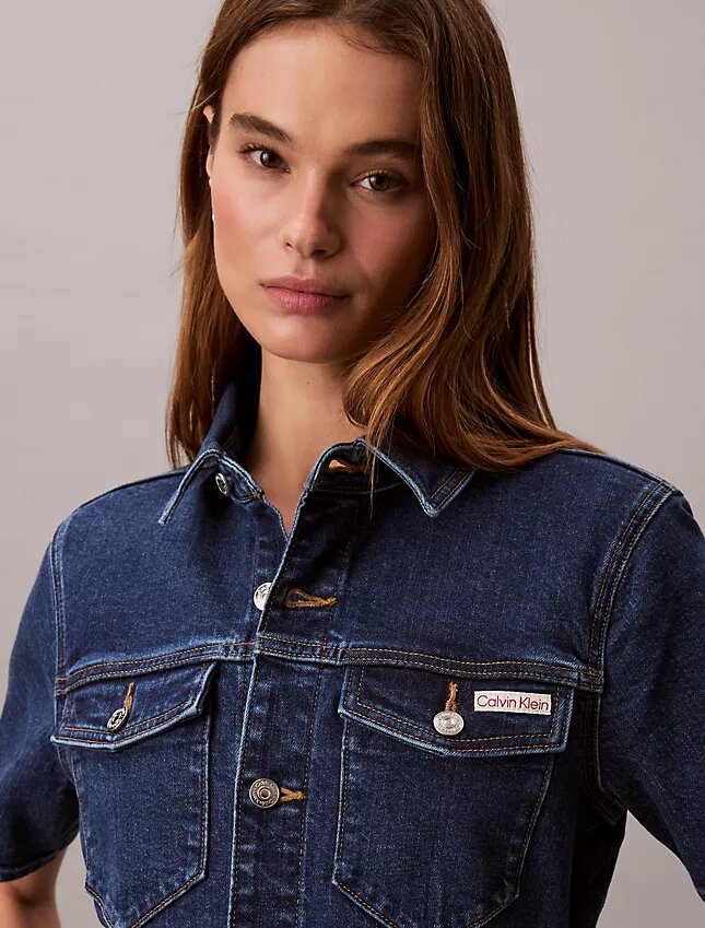 Denim-Mini-Trucker-Kleid Denim-Mini-Trucker-Kleid