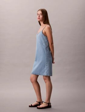 Denim-Minikleid mit Trägern