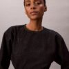 Denim-Minikleid mit vorgeformten Ärmeln Denim-Minikleid mit vorgeformten Ärmeln