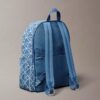 Denim-Rucksack mit durchgehendem Emblem-Logo Denim-Rucksack mit durchgehendem Emblem-Logo