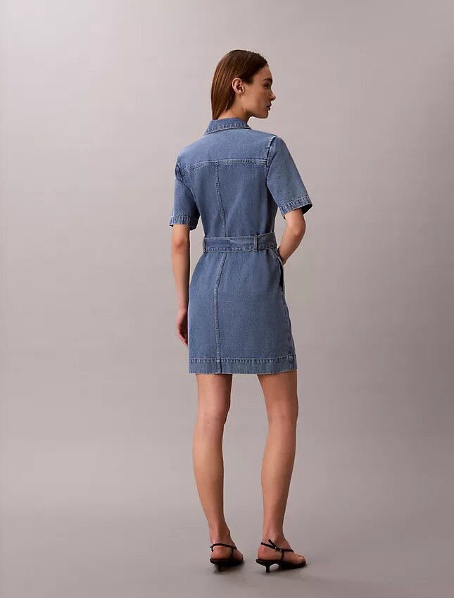 Denim-Shirtkleid mit Gürtel Denim-Shirtkleid mit Gürtel