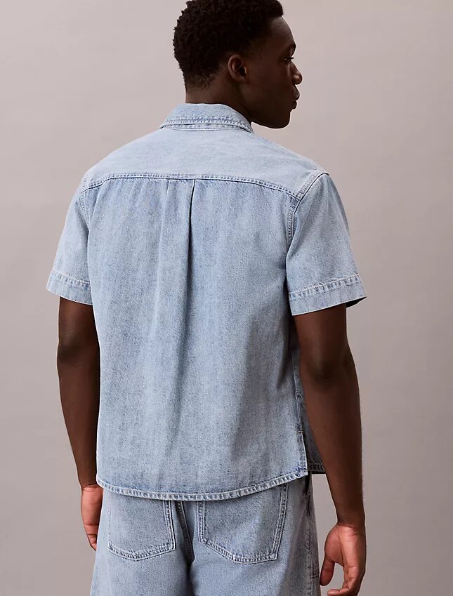 Denim-Utility-Hemd mit Knopfleiste Denim-Utility-Hemd mit Knopfleiste