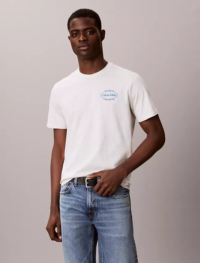 Diner Calvin Klein T-Shirt mit Grafik-Logo Diner Calvin Klein T-Shirt mit Grafik-Logo