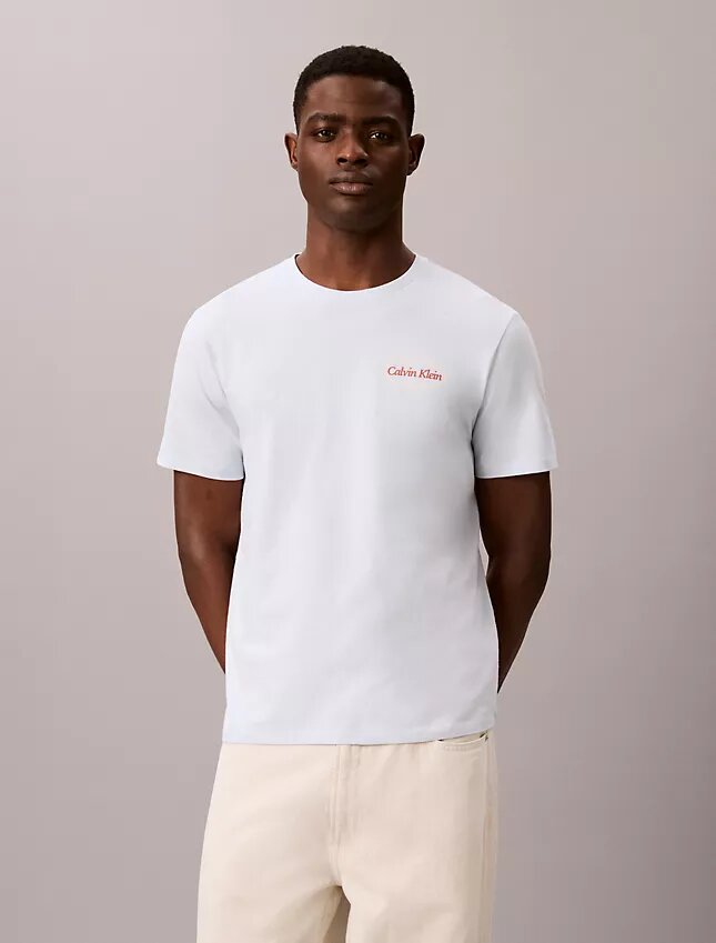 Diner Calvin Klein T-Shirt mit Grafik-Logo Diner Calvin Klein T-Shirt mit Grafik-Logo