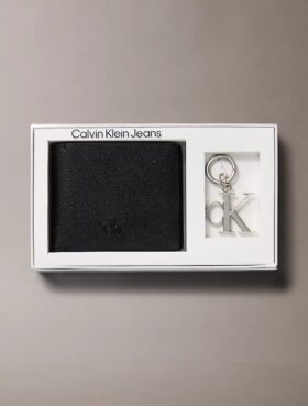 Edles Leder-Portemonnaie + Schlüsselanhänger-Geschenkset