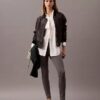 Einfarbige Skinny-Hose aus Ponte Einfarbige Skinny-Hose aus Ponte