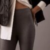 Einfarbige Skinny-Hose aus Ponte Einfarbige Skinny-Hose aus Ponte